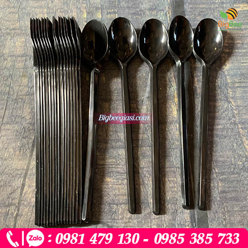 Muỗng nhựa cứng, dẻo, mịn, cán dài 20cm tiện lợi Muỗng nhựa cứng, dẻo, mịn, cán dài 20cm tiện lợi