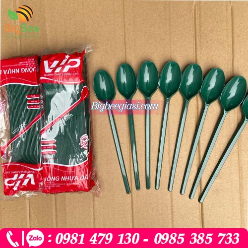 Muỗng nhựa trà sữa cán dài cao cấp dài 20cm Muỗng nhựa trà sữa cán dài cao cấp dài 20cm