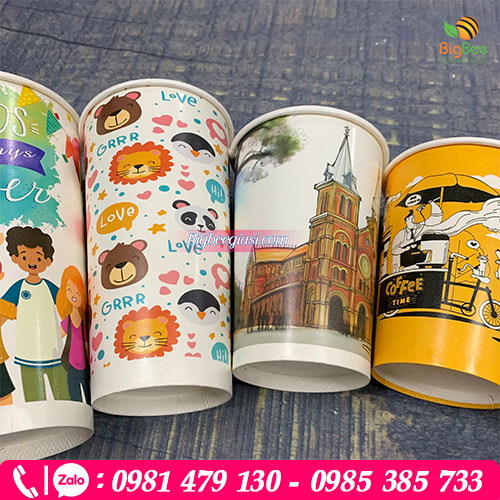 Mẫu ly giấy cafe in sẵn Mẫu ly giấy cafe in sẵn