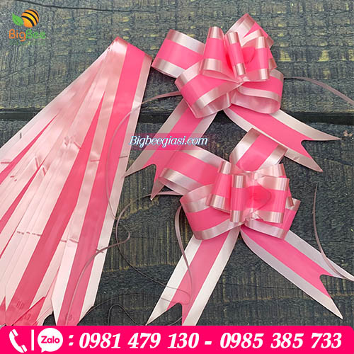 mẫu nơ rút màu hồng mẫu nơ rút màu hồng