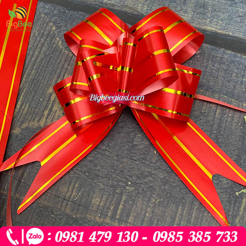 mẫu nơ rút màu đỏ mẫu nơ rút màu đỏ