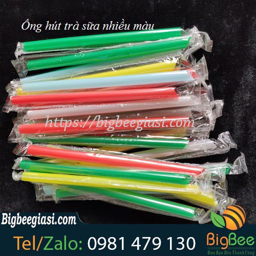 Ống hút trà sữa nhiều màu Ống hút trà sữa nhiều màu
