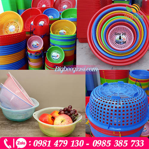 Rổ nhựa tròn giá sỉ rẻ cho các đại lý