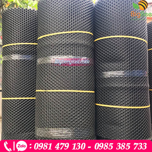 Sản xuất lưới nhựa mắt cáo màu đen chất lượng Sản xuất lưới nhựa mắt cáo màu đen chất lượng