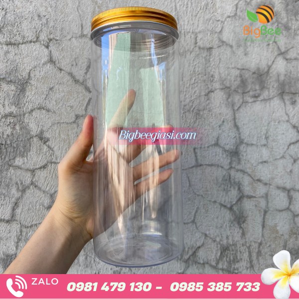 Hũ pet nắp nhôm size 1500ml Hũ pet nắp nhôm size 1500ml