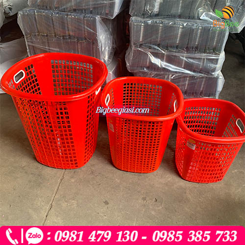 Sọt nhựa vuông tiểu - trung - đại màu đỏ Sọt nhựa vuông tiểu - trung - đại màu đỏ