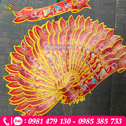 Tem decal gắn giỏ quà tết chất lượng Tem decal gắn giỏ quà tết chất lượng