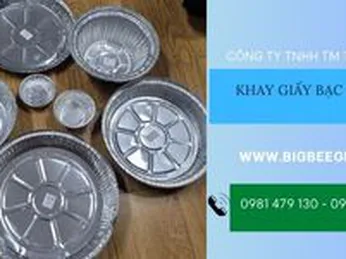 Khay bạc tròn đựng đồ nướng, chiên, thực phẩm