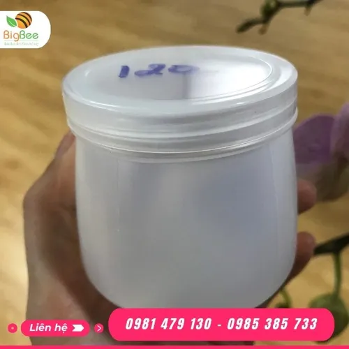 HŨ NHỰA SỮA CHUA 120ML ( KT 6cm x 5.8cm)