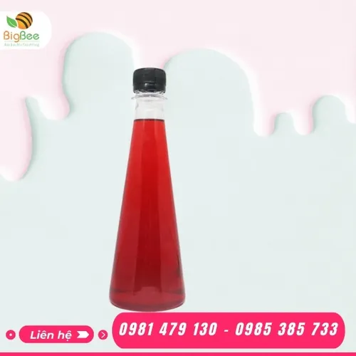 CHAI NHỰA TAM GIÁC 350ML - DÁNG CHAI HÌNH THÁP TRÒN