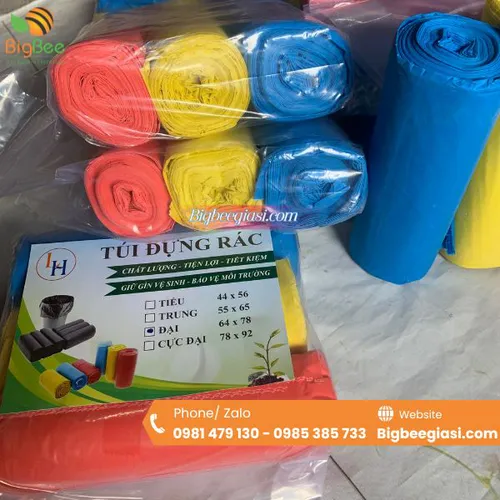 TÚI ĐỰNG RÁC ĐỦ MÀU DẠNG CUỘN