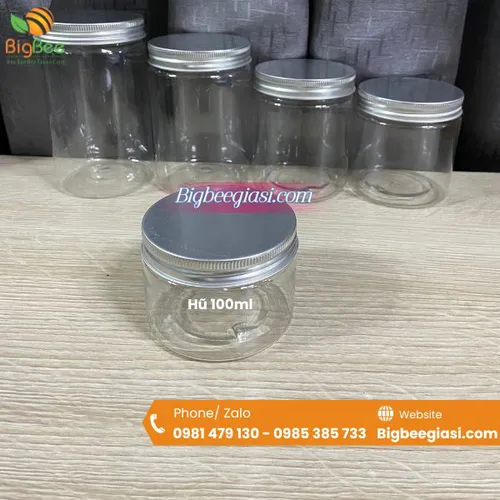 Hũ nhựa pet nắp nhôm 100ml – 200ml – 250ml – 300ml – 350ml