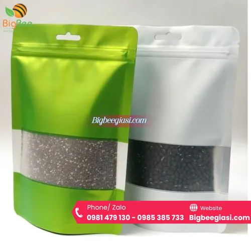 Túi zipper nhôm đáy đứng đủ màu, đa dạng kích thước giá rẻ tại HCM