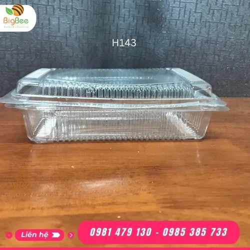 HỘP NHỰA TRONG NẮP GẬP H143