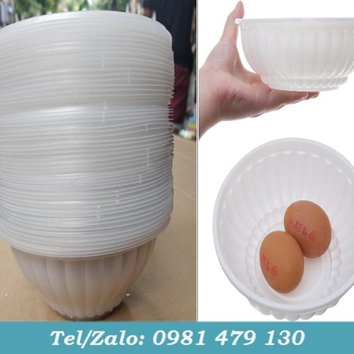 TÔ NHỰA MÀU TRẮNG SỮA