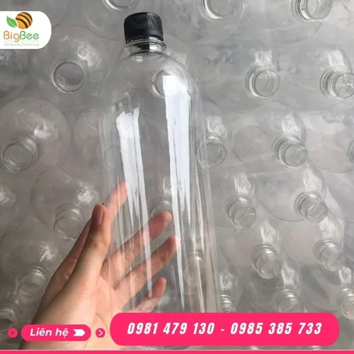 CHAI NHỰA PET 1000ML MỎNG - CHAI ĐỰNG TRÀ SỮA