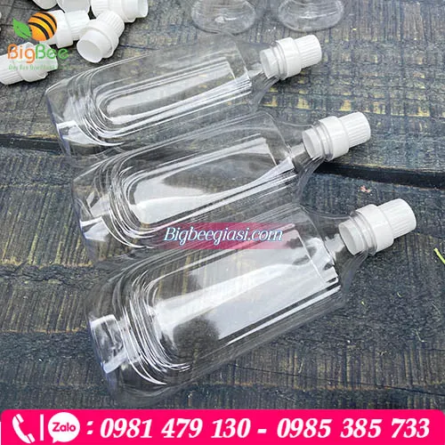 Chai nhựa trong suốt đựng nước lau sàn 1L