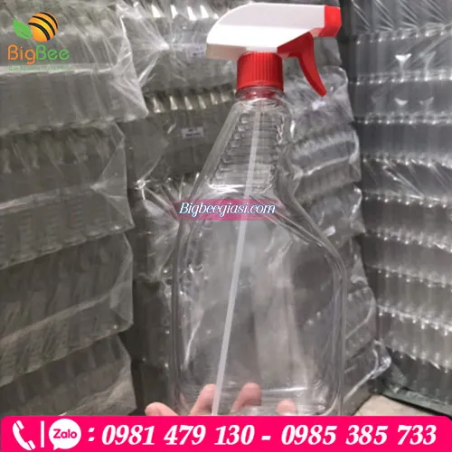 Chai nhựa pet 500ml đựng nước xịt kính