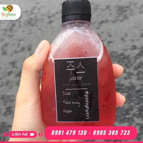 CHAI NHỰA SUSHI 300ML  - HÌNH BẦU DỤC, DÁNG DẸT SIÊU DỄ THƯƠNG