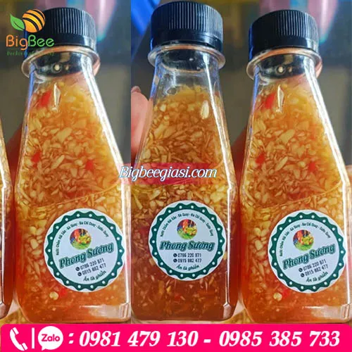 Chai nhựa pet vuông vát 150ml cổ rộng 2,8cm đựng nước chấm, nước sốt
