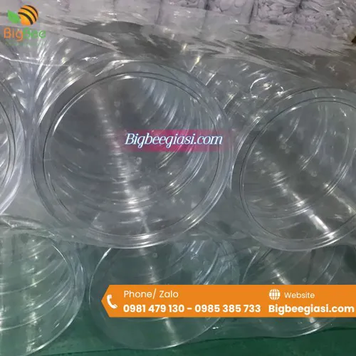 Hộp mica tròn trong suốt đựng hạt điều, yến sào (Nhỏ - Trung - Lớn)