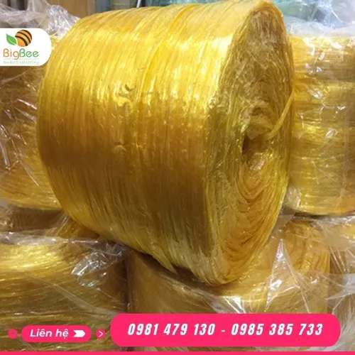 Dây nilon nem buộc hàng 600g màu vàng