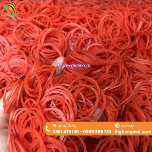 DÂY THUN MÀU ĐỎ SIZE TIỂU 16mm