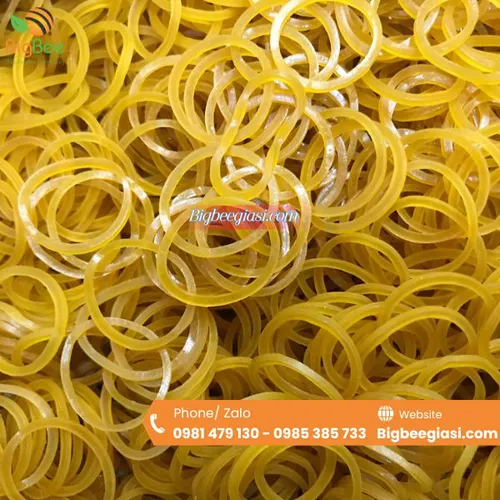 DÂY THUN NHỎ MÀU VÀNG SIZE TIỂU 16mm