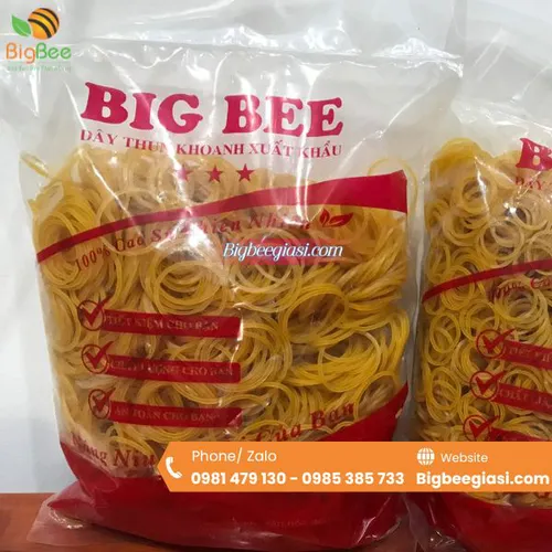 DÂY THUN MÀU VÀNG SIZE TRUNG 25MM