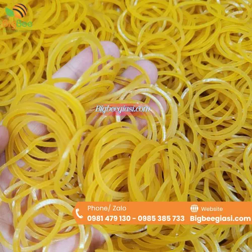 DÂY THUN MÀU VÀNG SIZE TRUNG 25MM