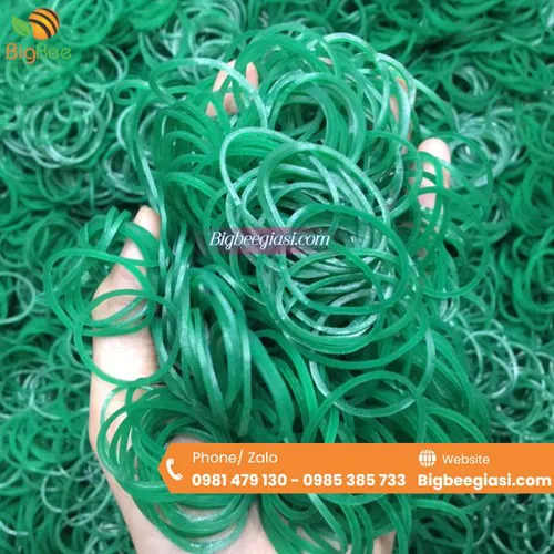 DÂY THUN MÀU XANH ĐƯỜNG KÍNH 25MM
