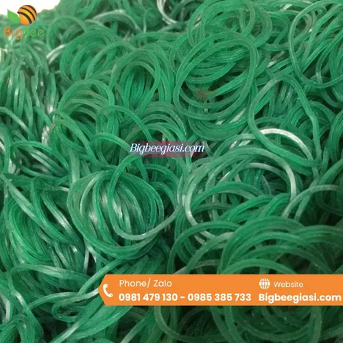 DÂY THUN MÀU XANH ĐƯỜNG KÍNH 25MM