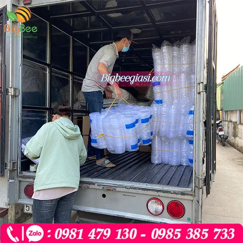 Hộp nhựa tròn 500ml vân cánh hoa