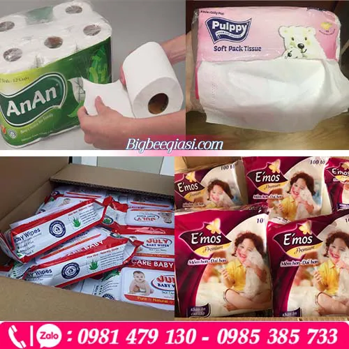 GIÂY VỆ SINH - KHĂN GIẤY - KHĂN ƯỚT CÁC LOẠI