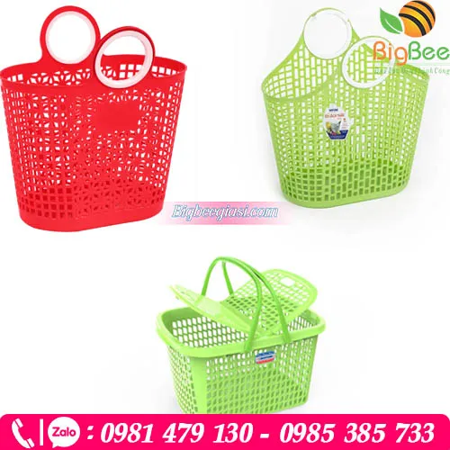 Giỏ xách nhựa đi chợ 