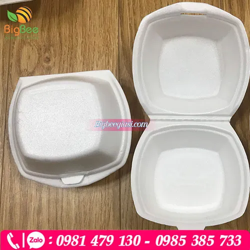 Hộp xốp đựng bánh bao, xôi nhỏ, bắp xào, há cảo