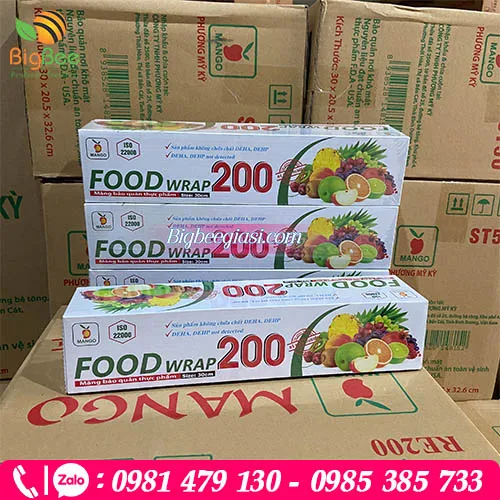 Màng bọc thực phẩm Food Wrap 200 x30cm của thương hiệu mango