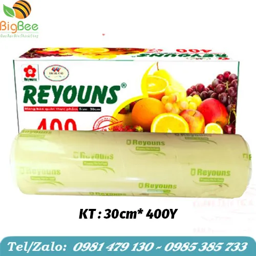 Màng Bọc Thực Phẩm Reyouns ( RW400) - Kích Thước 30cm x 400Y
