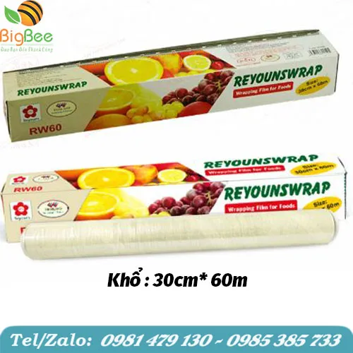 Màng Bọc Thực Phẩm Reyouns( RW60) - Kích Thước 30cm x 60m