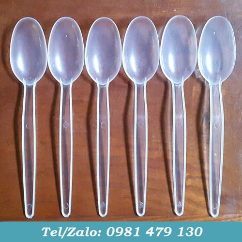 MUỖNG CƠM MÀU TRẮNG TRONG