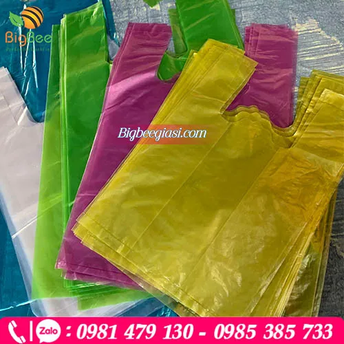Túi xốp bóng mỡ màu hàng chợ