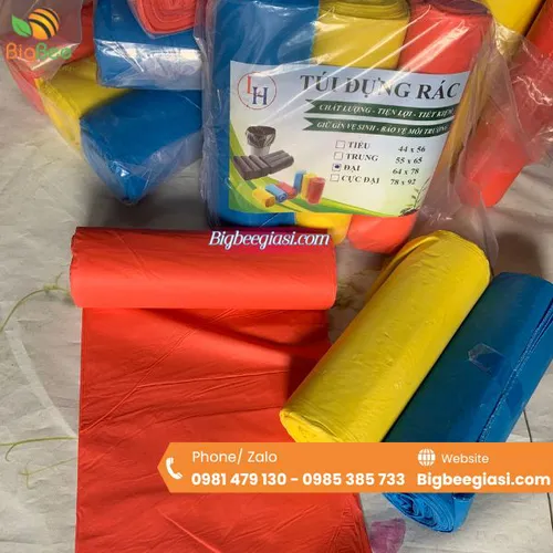 TÚI ĐỰNG RÁC ĐỦ MÀU DẠNG CUỘN