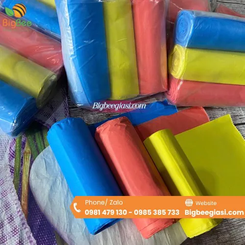 TÚI ĐỰNG RÁC ĐỦ MÀU DẠNG CUỘN