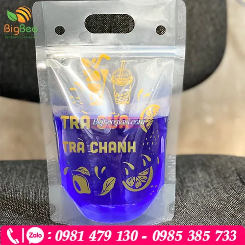 Túi zipper trà chanh, trà sữa giá sỉ