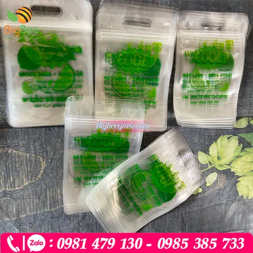 Túi zipper trà chanh, trà sữa giá sỉ