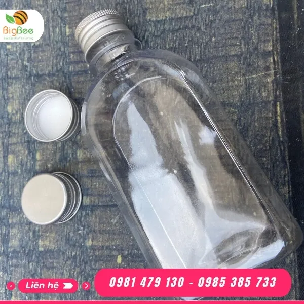 Chai nhựa dẹt vai bầu