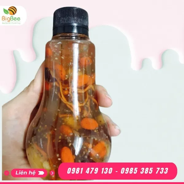CHAI NHỰA PET HÌNH BÓNG ĐÈN 350ML