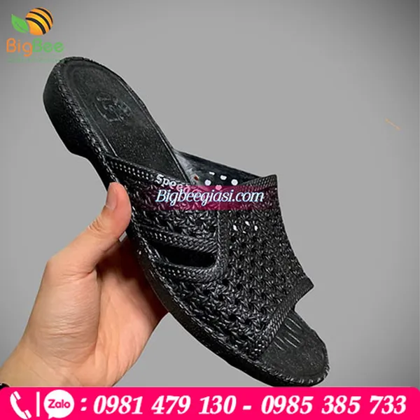 Dép tổ ong màu đen
