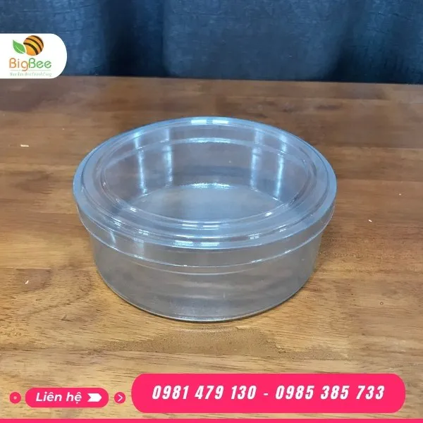 HỘP NHỰA TRÒN ĐỰNG HẠT ĐIỀU 400GR