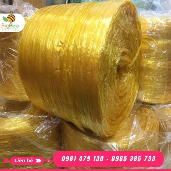 Dây nilon nem buộc hàng 600g màu vàng